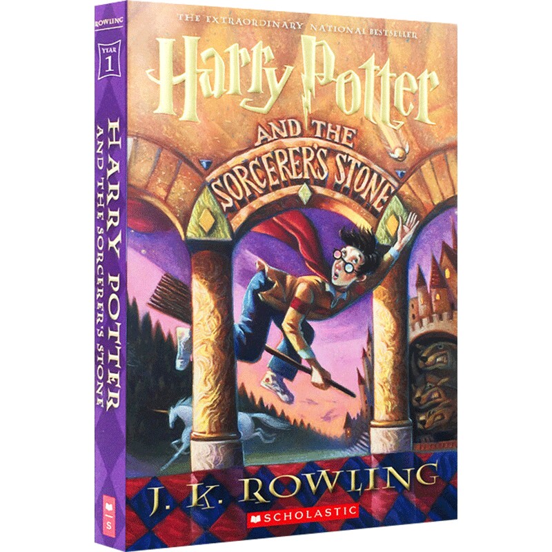正版 哈利波特与魔法石英文版原版小说书 美国版 Harry Potter and the Sorcerer’s Stone 全英文版英语青春文学外文畅销书