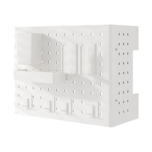 三梦燃气热水器管道遮挡罩装饰洞洞板厨房壁挂神器遮丑锅炉置物架