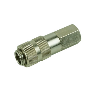 美式A型气管自锁快速接头铜快拧黄油泵快插迷你型公 母头气动接头