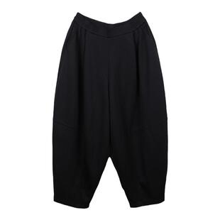 黑色九分灯笼裤女2026年秋季新品大码宽松版显瘦萝卜裤高腰西瓜裤