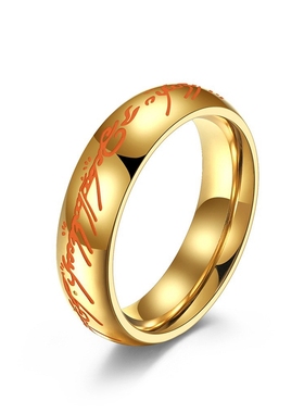 小众设计感男潮夜光魔戒指