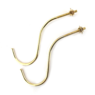 台球桌架杆镀铜钩架挂杆器铜勾子球杆挂钩架杆器三角架铁挂勾放杆