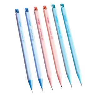 得力2.0自动铅笔小学生专用不断芯自动笔文具用品写不断粗芯2B粗头2比HB一年级学生免削儿童练字无毒套装按动