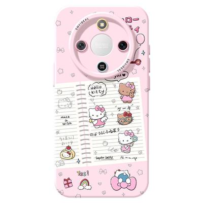 适用荣耀x60手机壳女款x70i保护套硅胶x40gt全包防摔50高级华为X50GT新款猫咪外壳honor好看日记x50i+软壳x30