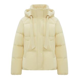 雪中飞2025冬新款女士短款马卡龙色羽绒服女小个子甜美设计感保暖