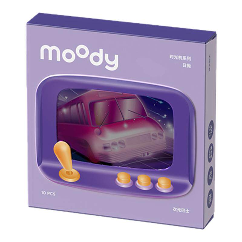 moody时光机日抛10片美瞳彩色隐形眼镜伊甸都市大小直径自然正品
