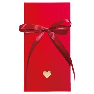 红色爱心蝴蝶结红包袋新年生日礼物包装盒好运利是封定制红包万元