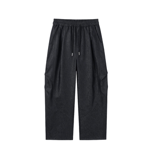 男士美式弯刀裤男款春季宽松慵懒风裤子男2026新款直筒长裤休闲裤