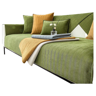 雪尼尔沙发垫四季通用防滑布盖布皮沙发套罩2026新款定制坐垫靠背