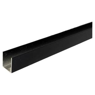 砖夹橱柜铝合金U型槽黑色单封边收口条瓷砖灶台包边单卡槽铝型材