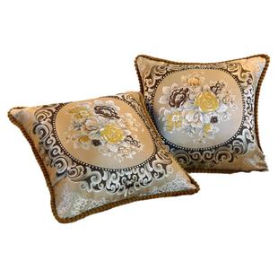 欧式沙发靠垫抱枕套不含芯客厅正方形靠枕床头抱枕家用床上大靠背