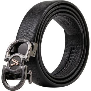 意尔康牛皮革男士腰带真皮自动扣皮带礼盒商务实用百搭休闲男腰带