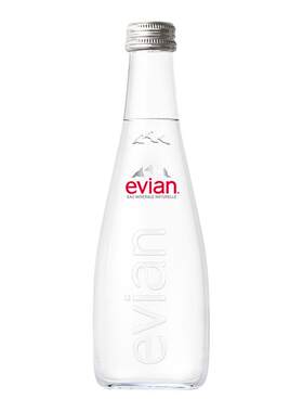 法国进口依云矿泉水玻璃瓶330ml