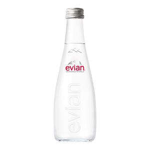 法国进口依云矿泉水玻璃瓶330ml