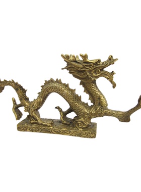 纯铜龙戏珠摆件招财饰品礼品