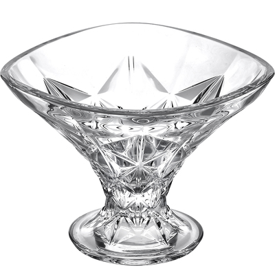 高端水果盘家用客厅高脚果盘果篮高档轻奢水晶玻璃欧式高颜值进口