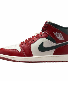 Jordan Air Jordan 1 红白 中帮 复古篮球鞋 男女同款 DQ8426-105
