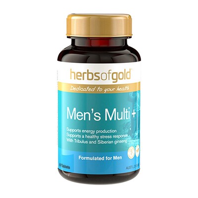 herbsofgold和丽康男士复合多种维生素B族维CVB男性正品60粒