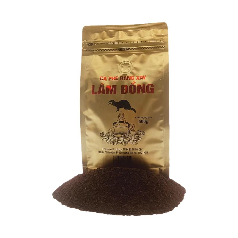 越南进口纯黑咖啡粉500克g大袋装