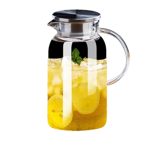 冷水壶玻璃凉水壶瓶大容量泡茶茶壶家用耐高温凉白开水杯扎壶夏季