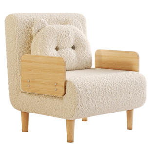 单人可折叠沙发床两用多功能小户型客厅日式儿童小熊折叠床可变床