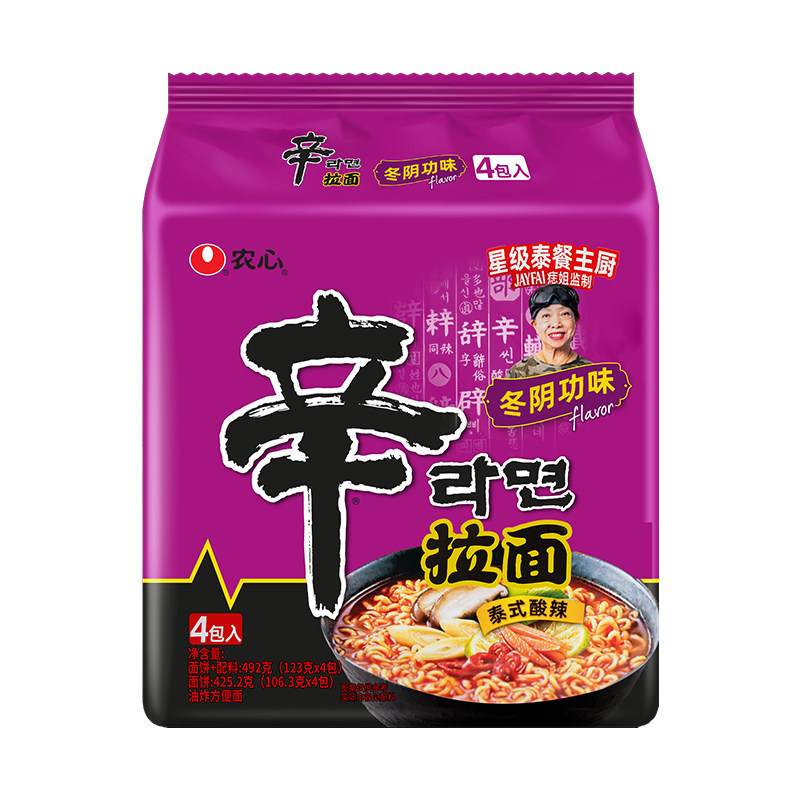韩国农心辛拉面冬阴功味