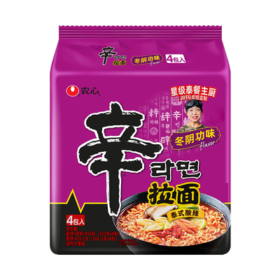 韩国农心辛拉面冬阴功味