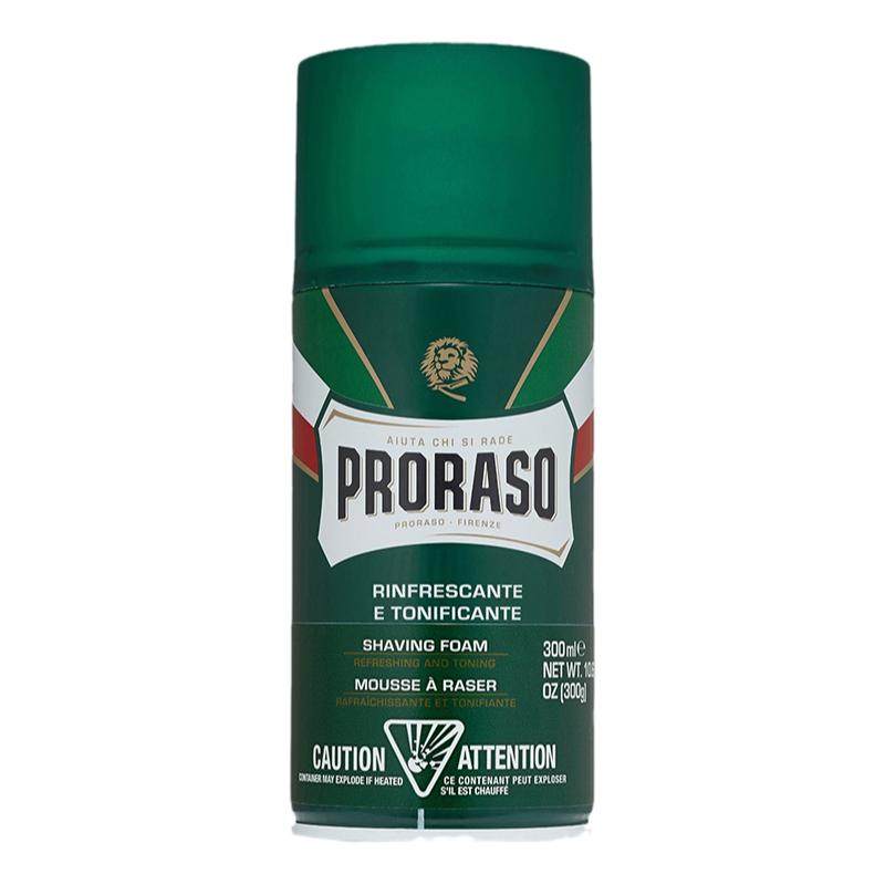 Proraso博拉索桉树薄荷剃须膏刮胡泡剃须泡沫男士软化胡须300ML