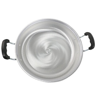 小平锅煎锅不粘锅烙饼家用煎饺炕饼铝制加厚水煎包平底锅商用铝锅