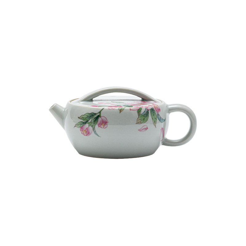 寻心复古陶瓷手绘茶壶