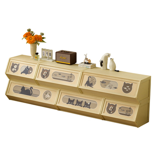 飘窗柜阳台储物柜子防晒靠墙一体榻榻米收纳柜杂物置物架空间利用