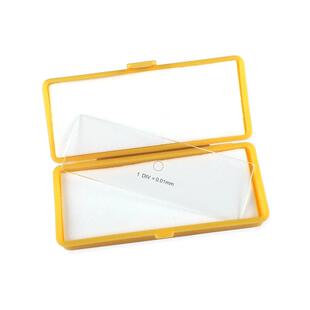 显微镜测微尺C1型物镜测微尺0.01mm镜台测微标定尺微米尺J10015实验室用