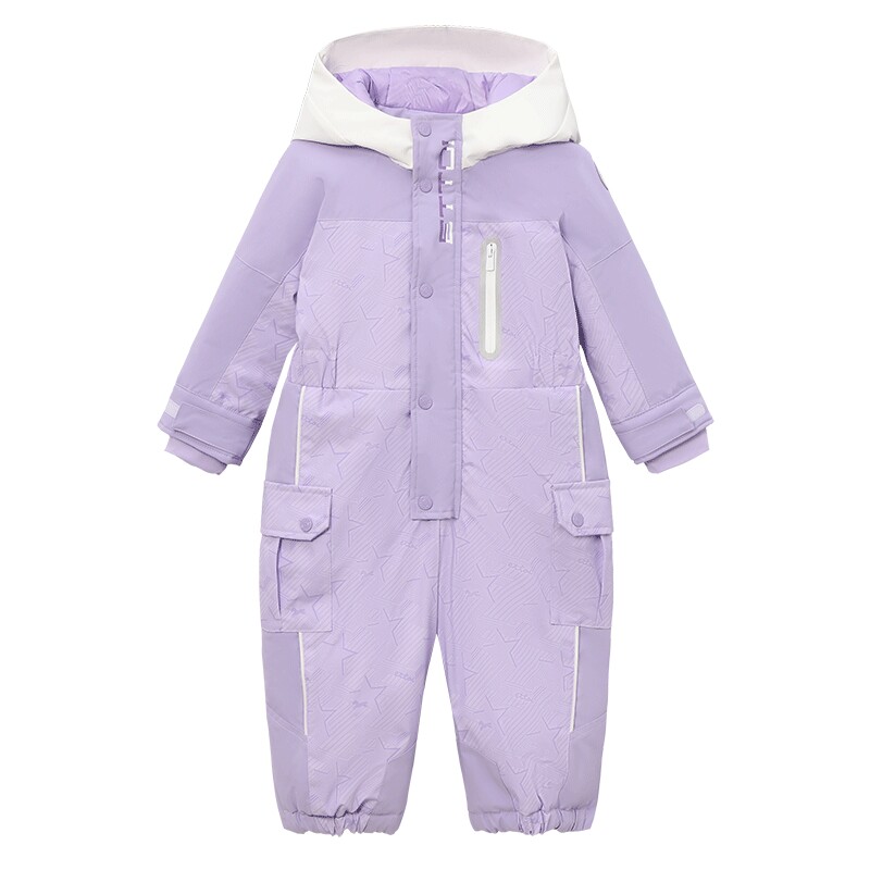 ettoi紫色滑雪服套装冬季新款