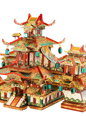 立体拼装金属拼图拼酷建筑赌坊