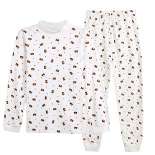 AB内衣男童女童保暖套装纯棉半高领宝宝儿童秋衣秋裤Q501/Q502