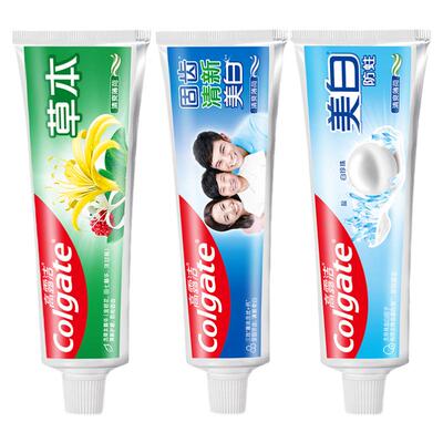 高露洁牙膏含氟防蛀清新口气正品