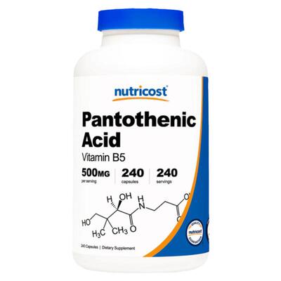 240粒美国Nutricost泛酸维生素B5
