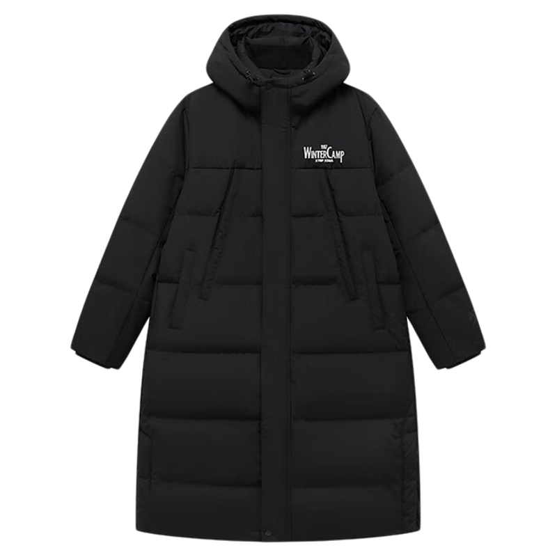 特步中长款羽绒服男2024冬季新款潮流加厚保暖羽绒服976429640454
