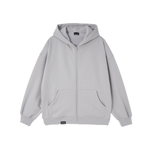 bdpowerup新款针织开衫运动卫衣男连帽宽松潮流夹克外套男加绒