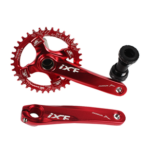 山地车中空一体牙盘曲柄 正负齿单盘 9/10/11速齿盘32/34/36/38T