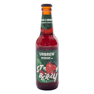 优布劳精酿果味啤酒 荔枝海盐草莓凤椰乌龙接骨木荔枝4种果酒组合