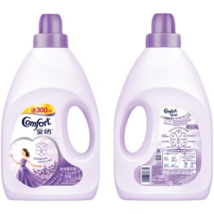 金纺衣物柔顺剂洗衣护理液2.3L怡神薰衣草香气持久防静电护色正品