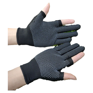 快递打包专用手套棉线男干活用露二五指工作女士小号薄款劳保耐磨