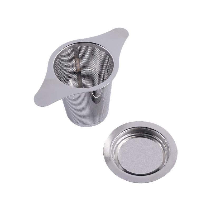 茶漏茶叶过滤器滤茶泡茶神器茶滤茶杯滤网茶漏托底不锈钢滤器杯网