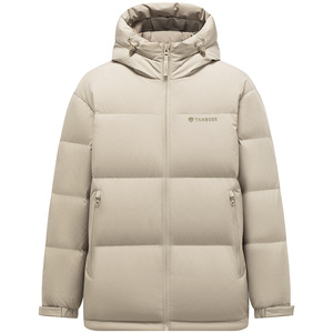 坦博尔秋冬季2025新款羽绒服男短款连帽户外休闲加厚保暖男式外套