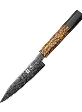 信作大马士革钢万用刀具
