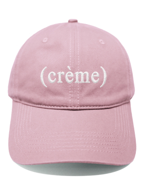 (crème)韩国男女百搭显脸小鸭舌帽刺绣软顶棒球帽