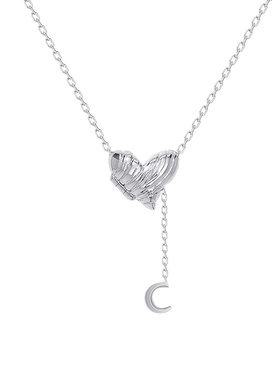 花芽原创心月潭s925纯银项链