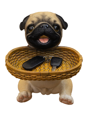 家点靓可爱狗狗钥匙收纳摆件