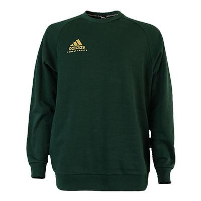 Adidas男防风透气圆领套头衫